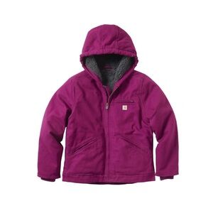 Girls Carhartt Canvas Insulated Hooded Jacket